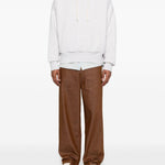 Felpa con cappuccio e tasca in grigio Golden goose - unisex 