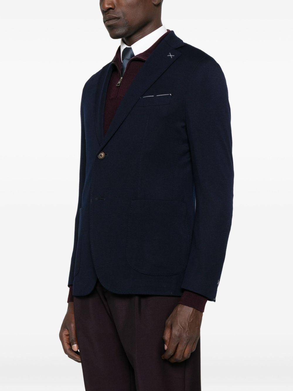 Blazer con applicazione in blu Eleventy - uomo 