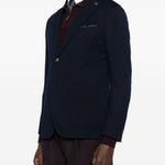 Blazer con applicazione in blu Eleventy - uomo 