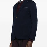 Blazer con applicazione in blu Eleventy - uomo 