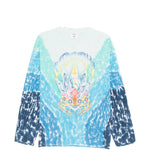 T-shirt con grafica tie-dye in blu Casablanca - uomo 