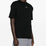 T-shirt slogan classique in nero drole de monsieur - uomo 
