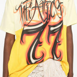 T-shirt con stampa in giallo The attico - donna 