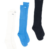 Confezione da tre calzini in misto cotone ricamati multicolore Shushu/Tong - unisex 