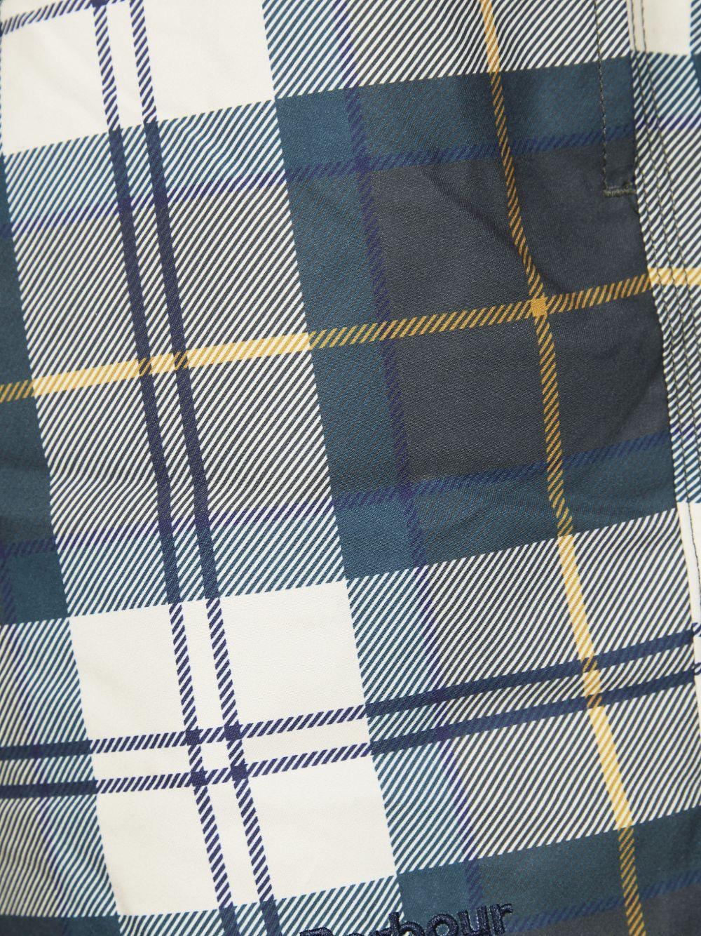 Pantaloncini da bagno scozzesi in blu Barbour - uomo 