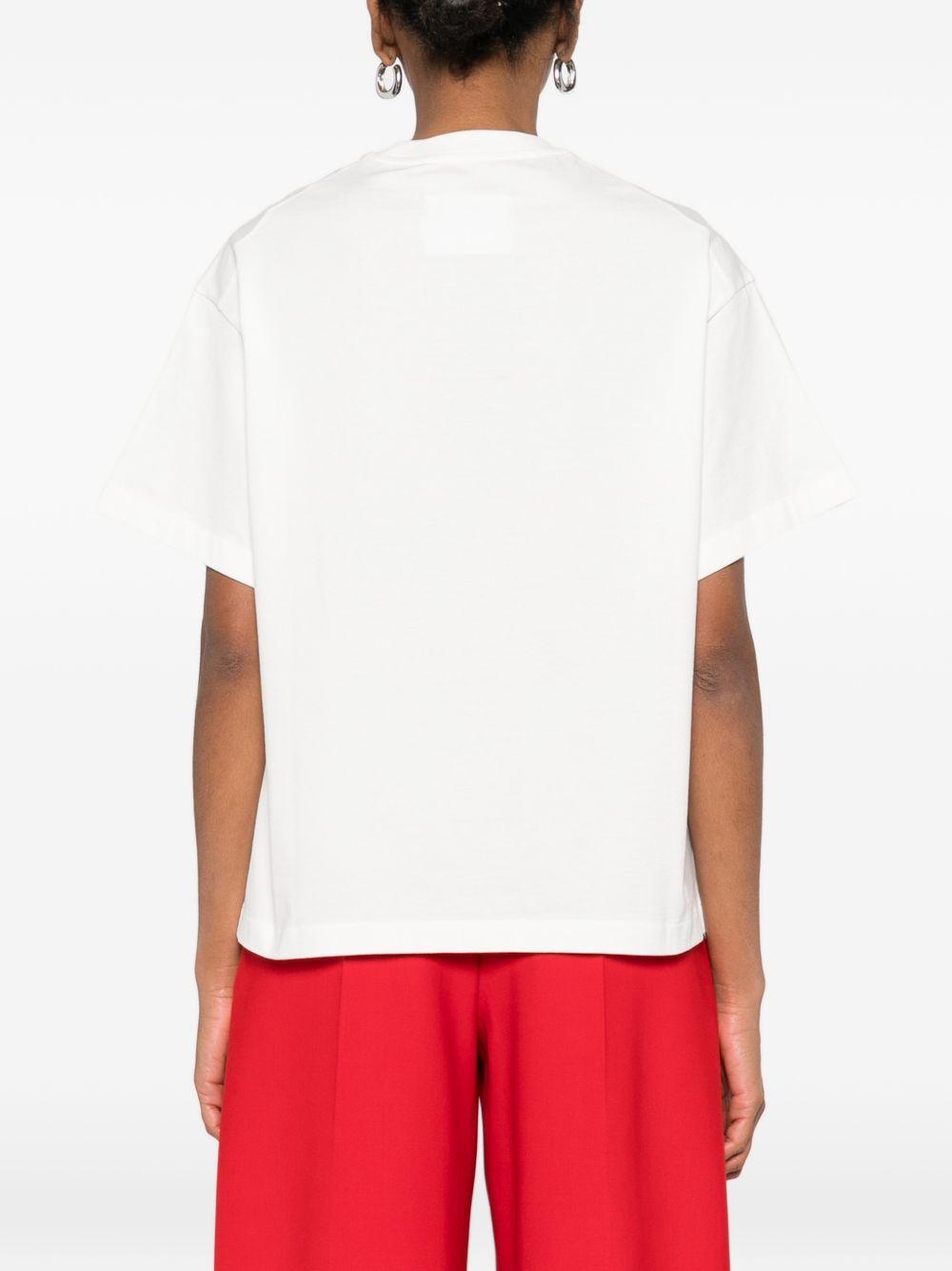 T-shirt con logo in bianco Jil sander - unisex 