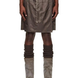Shorts kilt al ginocchio in marrone Rick Owens x Moncler - unisex<BR/> 