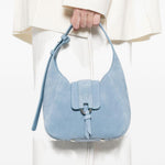 Borsa a spalla con logo H in blue Hogan - donn 