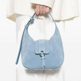 Borsa a spalla con logo H in blue Hogan - donn 