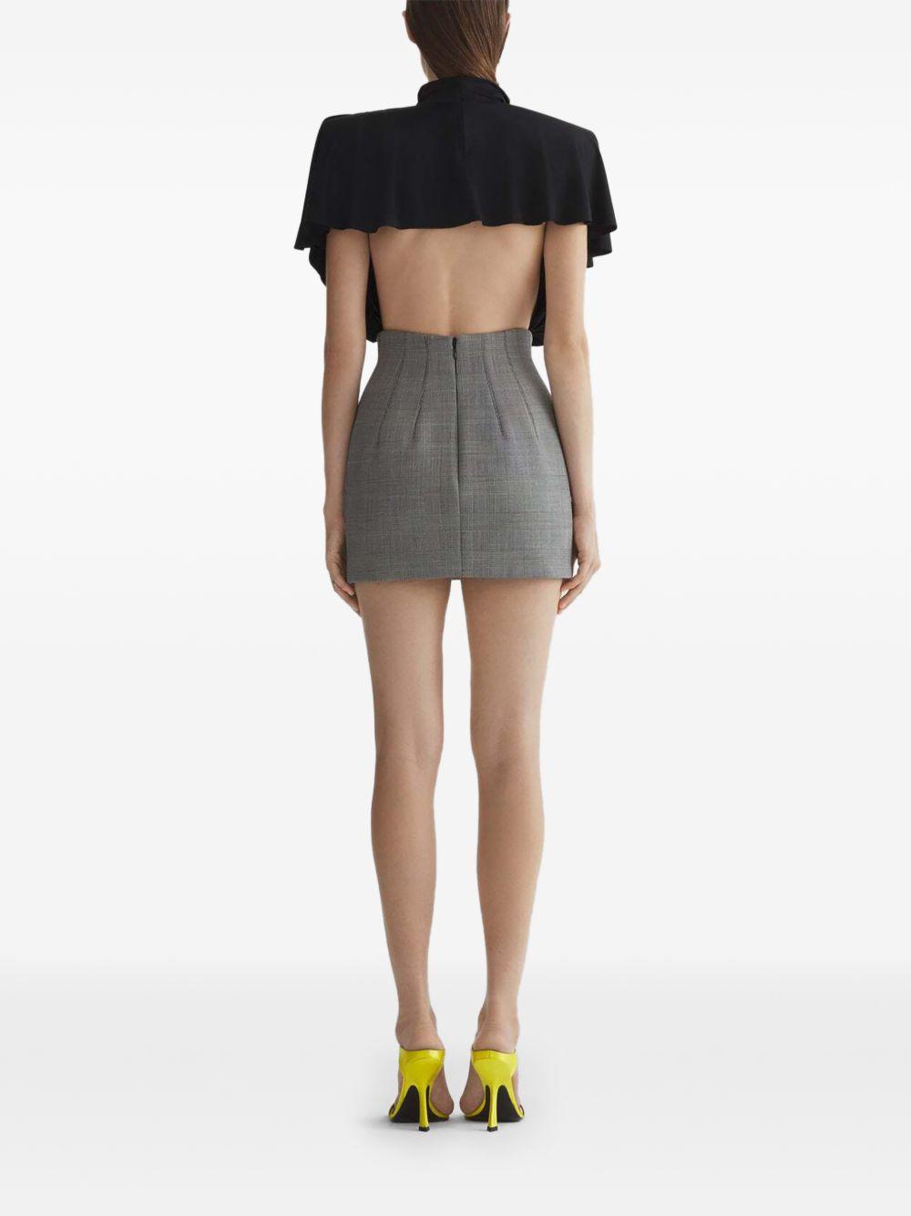 Body drapeggiato power in nero Mugler - donna 
