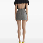 Body drapeggiato power in nero Mugler - donna 