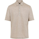 Polo in lino oasi in beige Zegna - uomo 