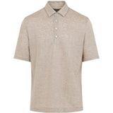 Polo in lino oasi in beige Zegna - uomo 