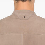 Giacca in pelle scamosciata in beige Salvatore santoro - uomo 