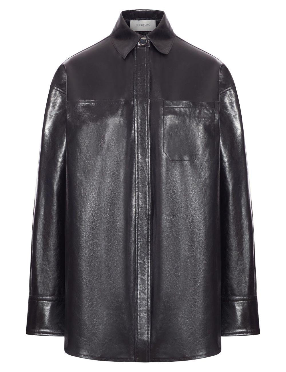Giacca oversize in nappa borel in nero Maxmara sportmax - donna 
