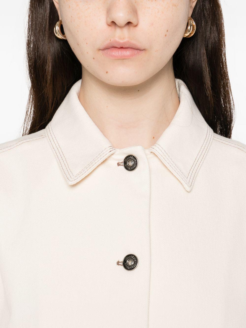 Giacca in jersey effetto denim nettare in avorio Maxmara - donna 