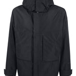 Parka con cappuccio in nero Laminar - uomo 