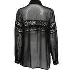 Black lace bow shirt Elie Saab - donna 