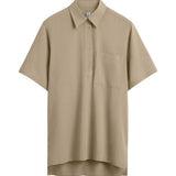 Polo a maniche corte con tasca applicata in beige Toteme - donna 