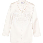Giacca con strato in pizzo in bianco Giuseppe di morabito - donna 