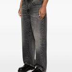 Jeans Wide Twist con effetto schiarito in nero Sunflower - uomo 