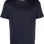 T-shirt girocollo in blu Eleventy - uomo 