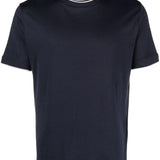 T-shirt girocollo in blu Eleventy - uomo 