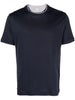 T-shirt girocollo in blu Eleventy - uomo