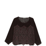 Top in pizzo in marrone Maurizio - donna 