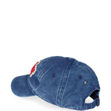Cappello da baseball in denim Journey in blu 