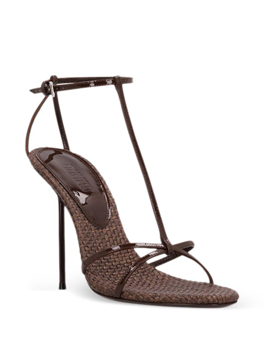 Sandali lidia con design intrecciato in marrone Paris texas - donna 