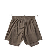 Shorts tecnici da running in beige 