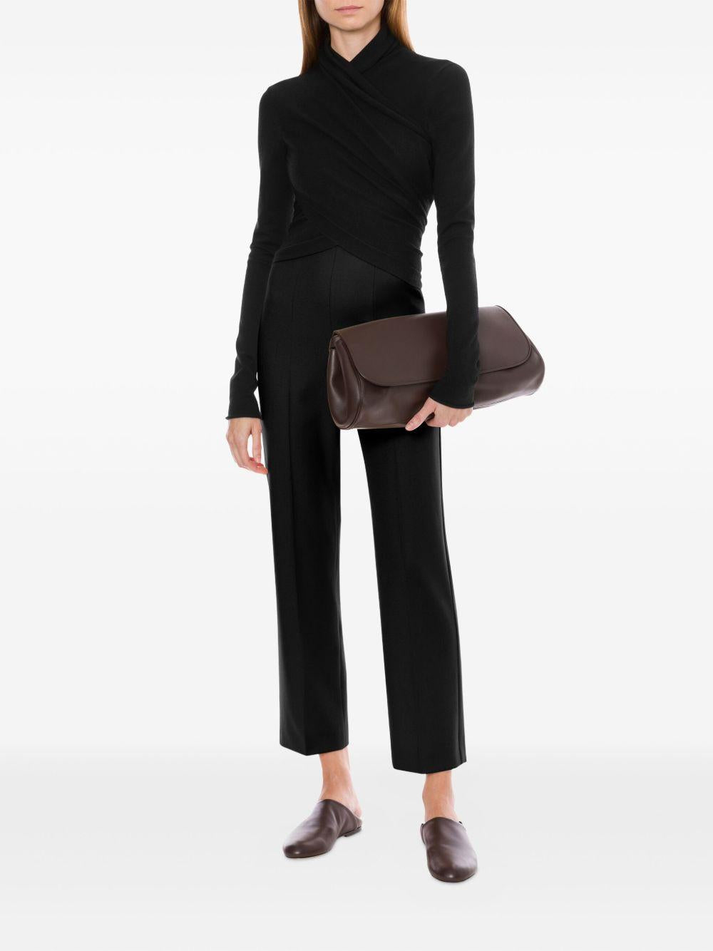Maglia incrociata in nero Alberta Ferretti - donna 