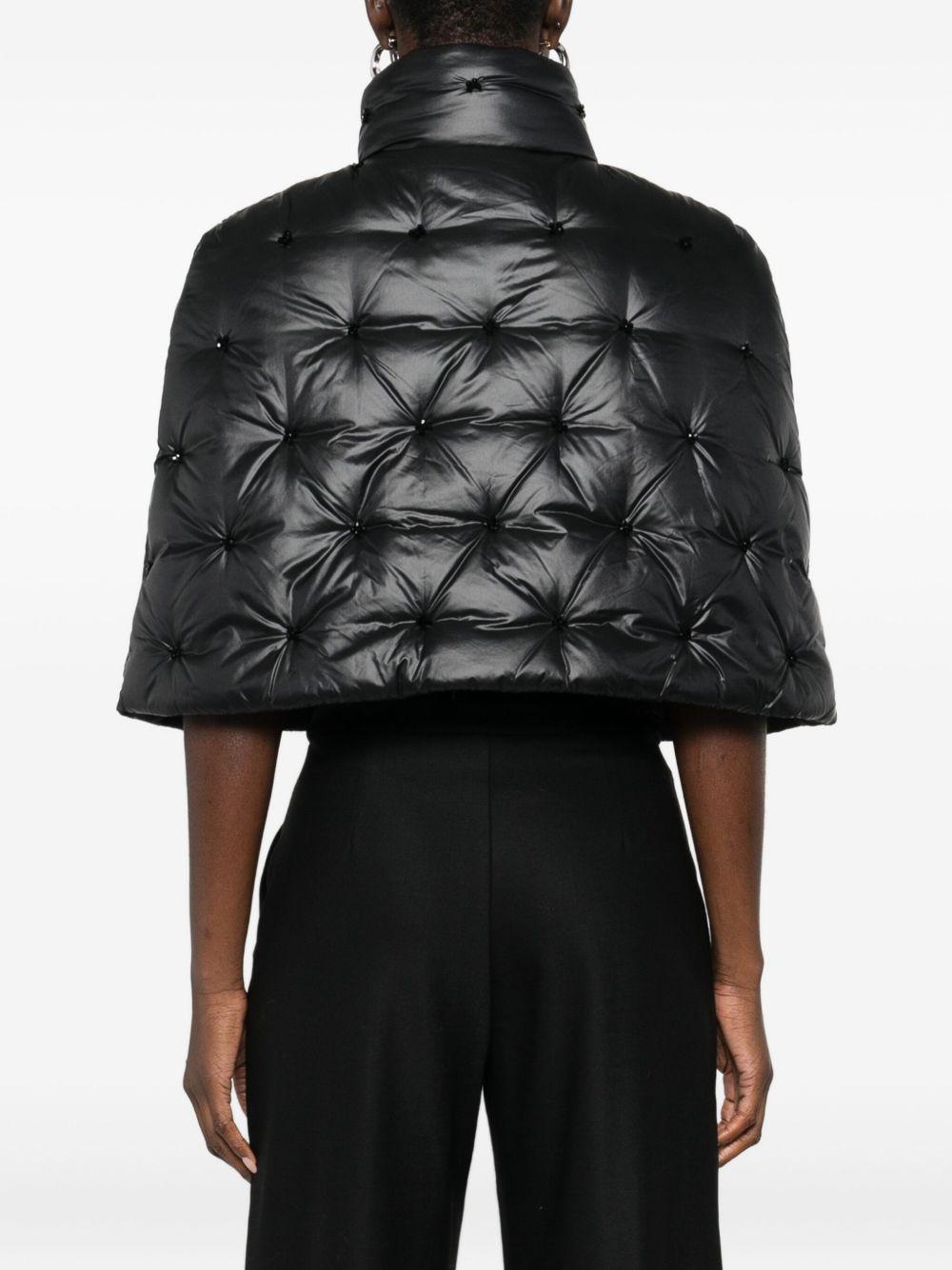 Mantella imbottita in nero Amen - donna 