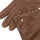 Guanti con dettagli logo in marrone MaxMara - donna 