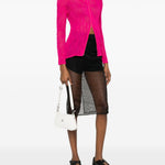 Top a maniche lunghe con design plissettato in rosa Issey miyake  - donna 