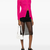 Top a maniche lunghe con design plissettato in rosa Issey miyake  - donna 