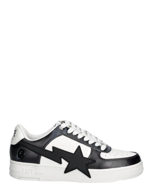 Sneakers basse sta #1 m2 in bianco e nero A Bathing Ape - uomo 