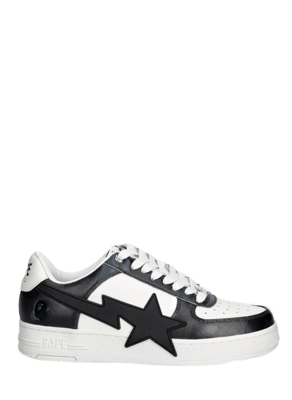 Sneakers basse sta #1 m2 in bianco e nero A Bathing Ape - uomo 