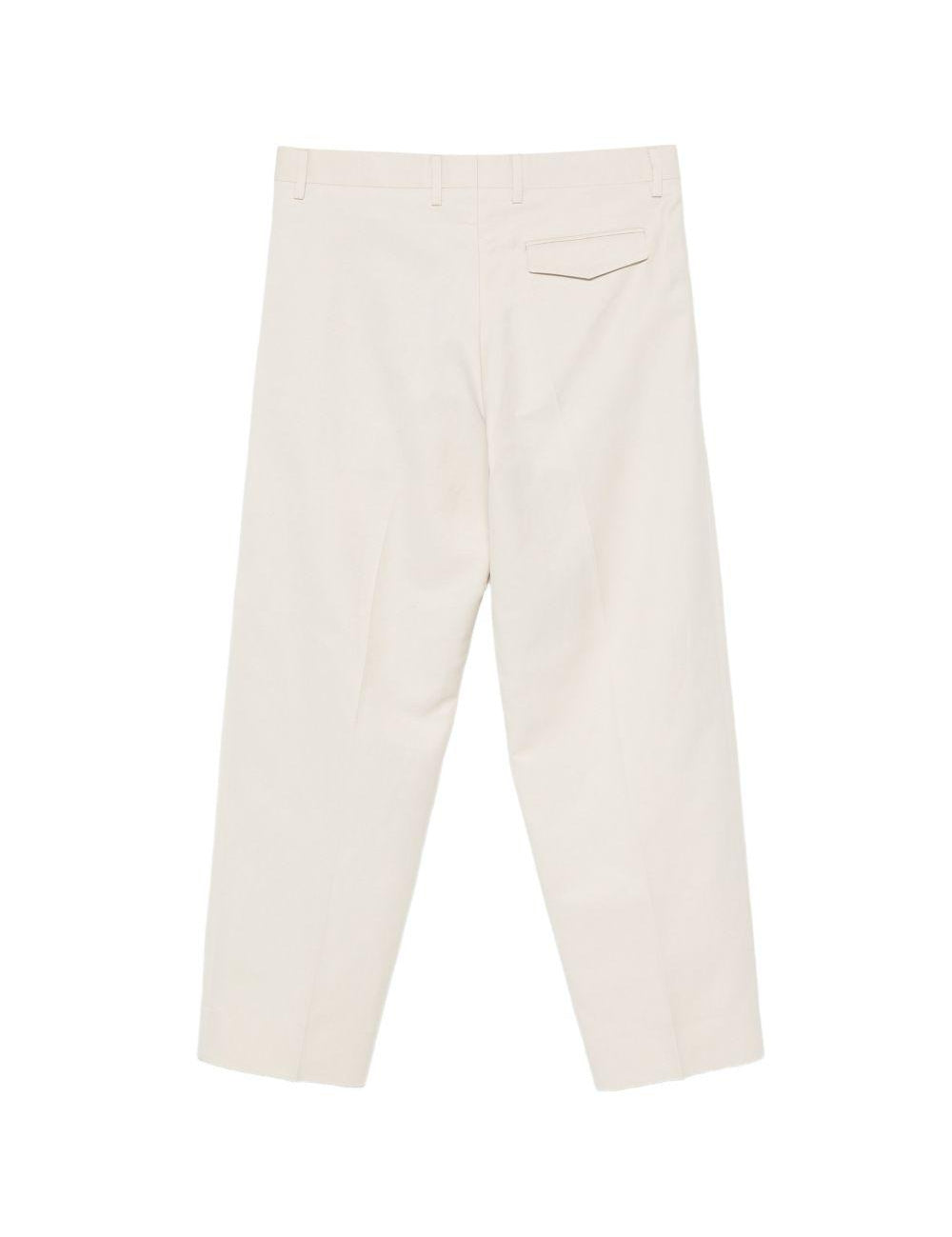 Pantaloni Vincent a gamba dritta con pieghe in bianco Costumein - uomo 
