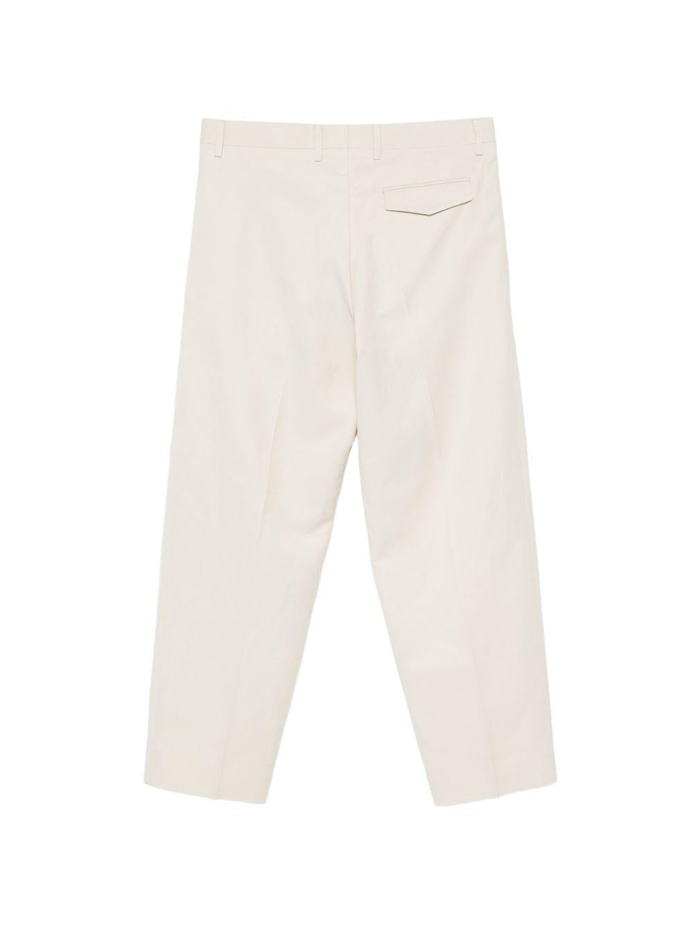 Pantaloni Vincent a gamba dritta con pieghe in bianco Costumein - uomo 