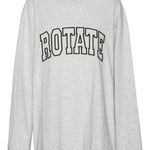 T-shirt con logo in grigio Rotate - donna 