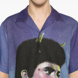 Camicia con stampa grafica multicolore Carne bollente - uomo 