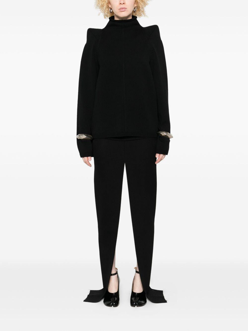 Gonna lunga con spacchi centrali in nero Rick Owens - donna 