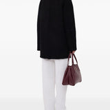 Cappotto con cappuccio isak in nero Loulou de saison - donna 