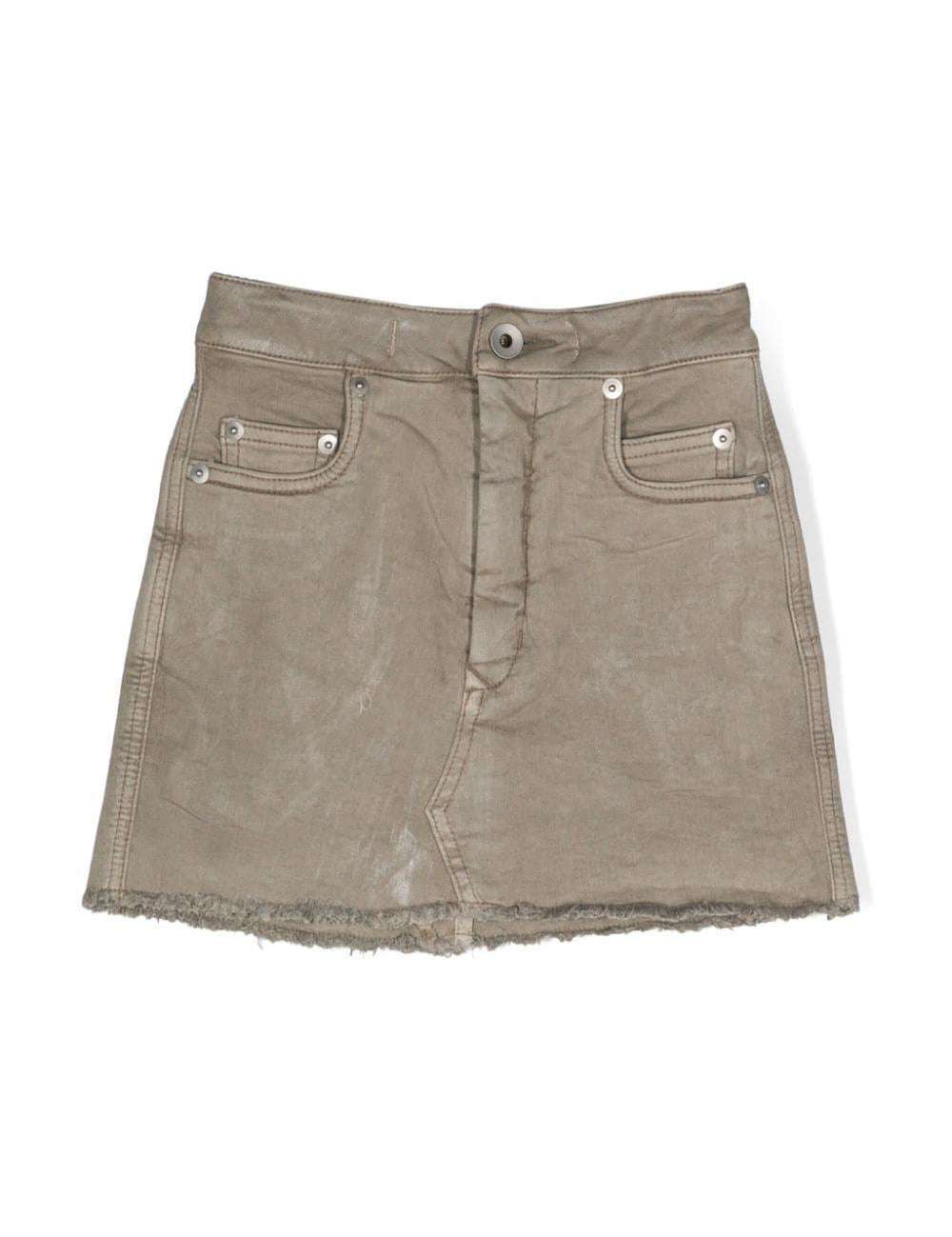 Minigonna in denim in grigio - bambina 