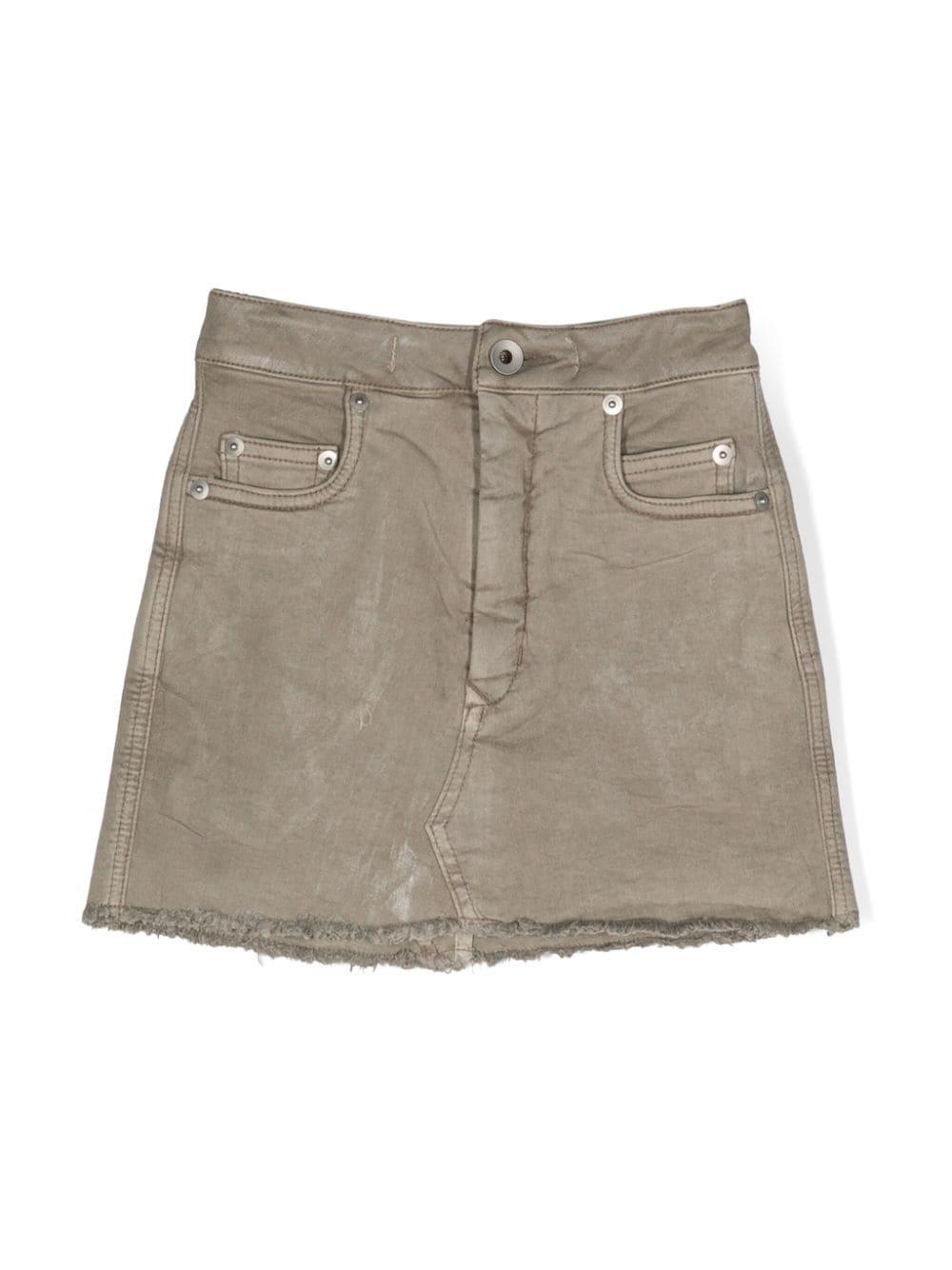 Minigonna in denim in grigio - bambina 