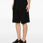 Pantaloncini al ginocchio con pieghe in nero Briglia 1949 - uomo 