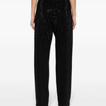 Jeans a gamba affusolata con cristalli in nero Golden goose - donna 