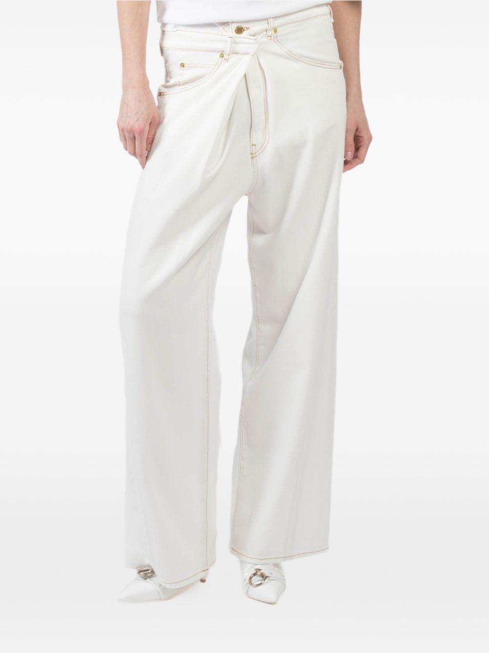 Jeans con bottoni in bianco Darkpark - donna 